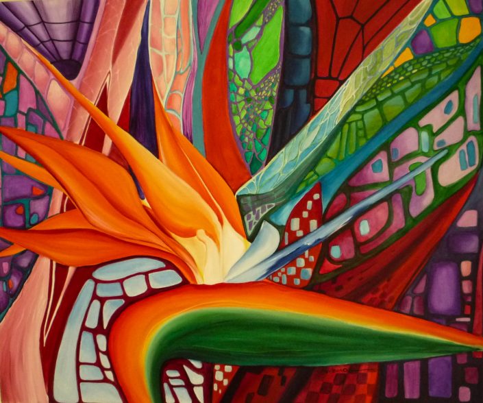 A painting of the flowers of Africa