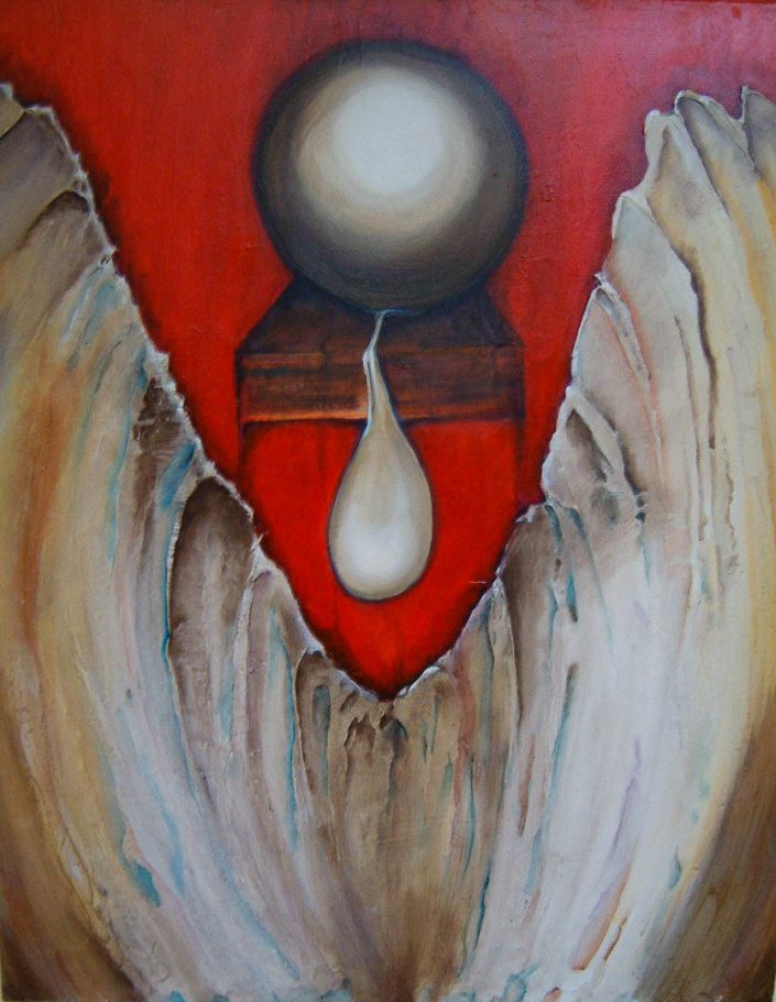 Painting of a clam shell