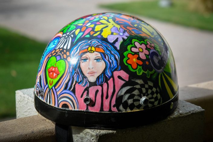 Picture of a painted helmet