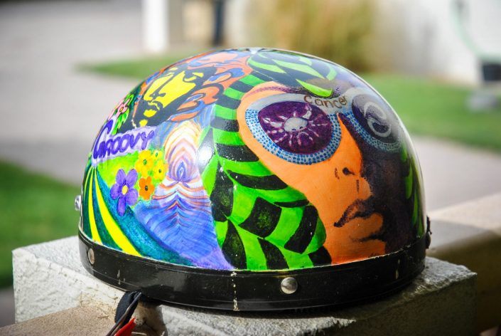 Picture of a painted helmet