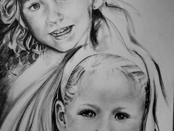 A sketch of two children