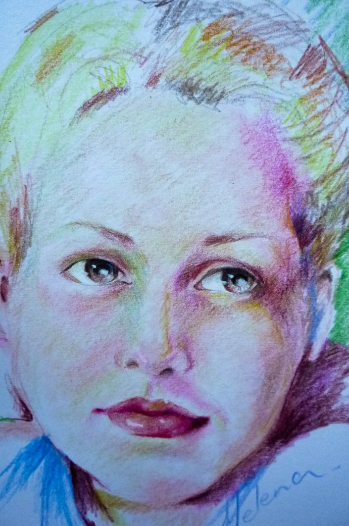 A portrait sketch