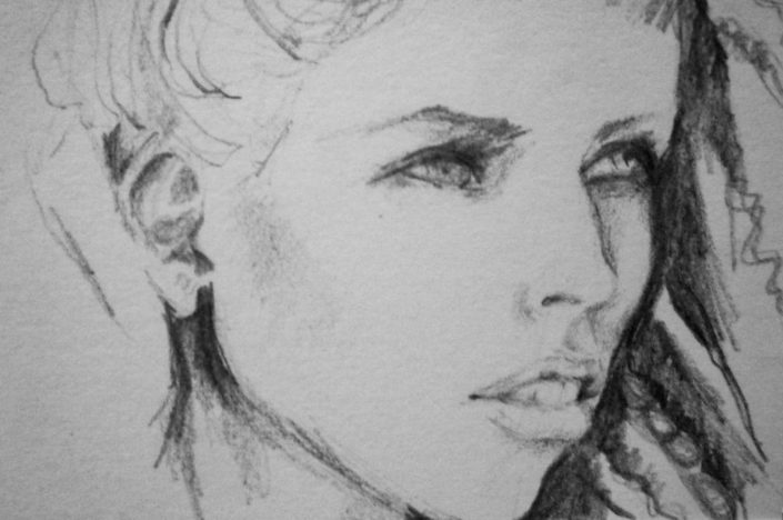 A sketch of a side profile